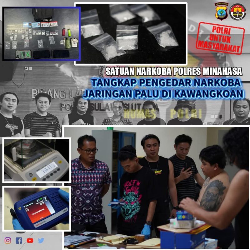 Simpan 16 Paket Sabu di Speaker Mobil, Pria Asal Sigi Dibekuk Polisi di Kawangkoan