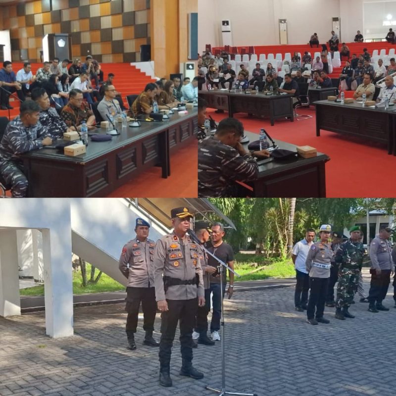 Polres Bitung Amankan Pertemuan Koalisi Masyarakat Sipil dengan Forkopimda dan Instansi Terkait