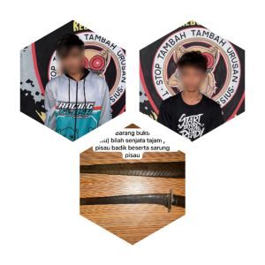 Tim Tarsius Presisi Polres Bitung menangkap pelaku kekerasan bersenjata tajam. Ini bukti: Negeri ini dijaga oleh mereka yang tak pernah lelah berjuang.”
