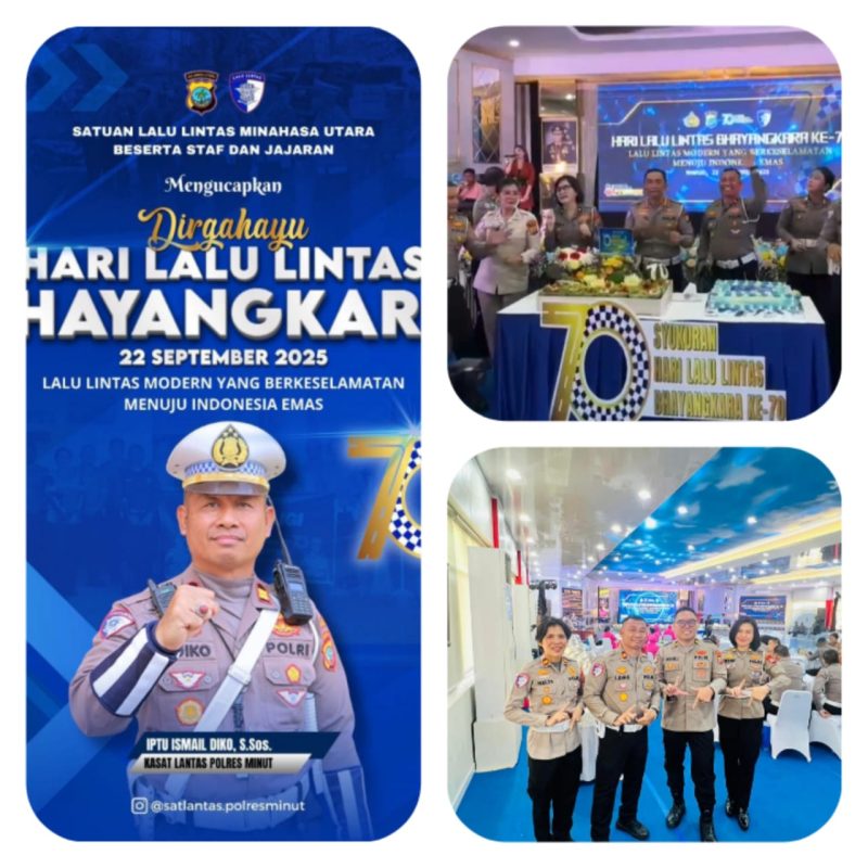 IPTU Ismail Diko, S.Sos. Ucapkan Selamat Hari Lalu Lintas Bhayangkara ke-70: Wujudkan Lalu Lintas yang Aman, Humanis, dan Modern  ‎