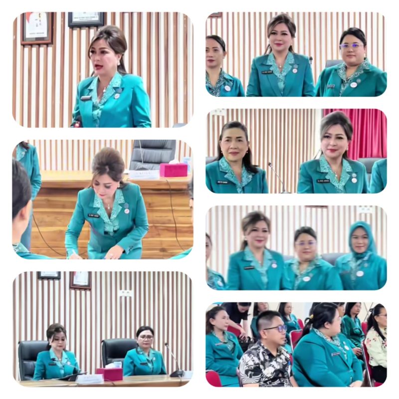 Ketua TP-PKK Kota Manado, Ny. Irene Angouw-Pinontoan, Lantik Ketua TP-PKK dan Ketua Pembina Posyandu Kecamatan Mapanget, Wenang, dan Singkil