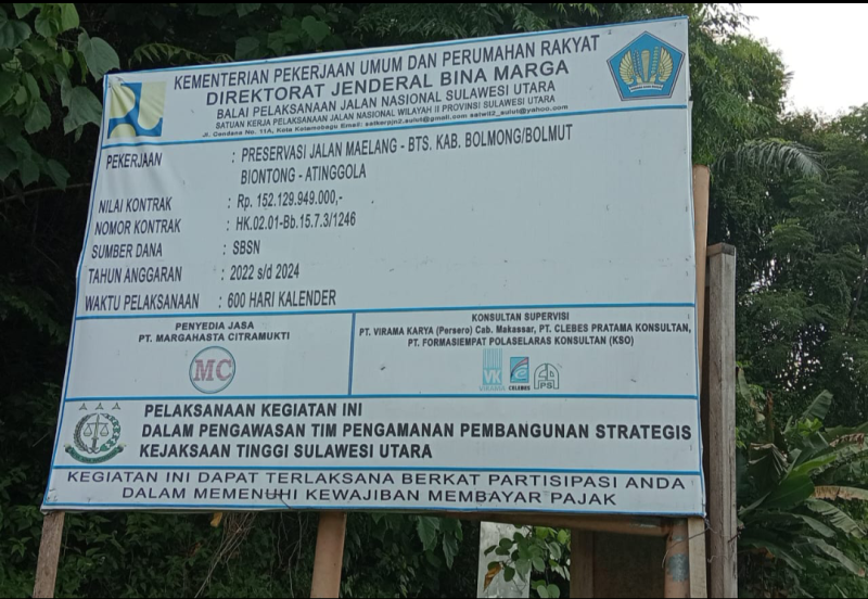 “Kerusakan dini adalah bukti korupsi tersembunyi. Usut tuntas proyek jalan Sulut!” ‎