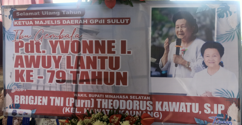 GPdi Sulawesi Utara Merayakan HUT ke-79 Ibu Gembala Pdt. Ivonne I. Awuy Lantu dengan Meriah