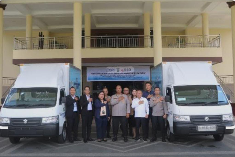 BRI dan Bank SulutGo Hibahkan Mobil Operasional untuk Dukung Program SPPG Polda Sulut